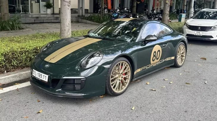 Hàng hiếm Porsche 911 991 xuất hiện tại Tp.HCM với ngoại thất đậm chất xe đua