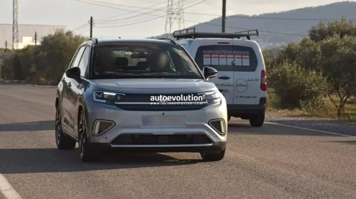 Volkswagen ID. Cross 2026 bản sản xuất bị bắt gặp trên đường