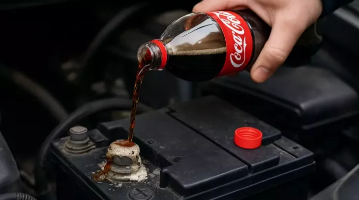 Đừng dùng nước ngọt để tẩy ăn mòn ở cọc bình ắc quy, hãy làm theo cách này