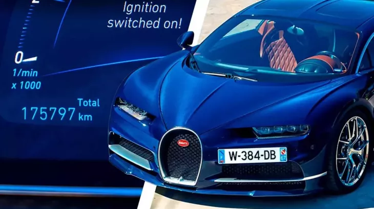 Choáng với chiếc siêu xe Bugatti Chiron có số ODO còn cao hơn cả "xe cỏ"
