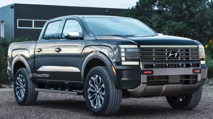 Hyundai "thai nghén" xe bán tải cỡ trung mới, đối đầu Ford Ranger