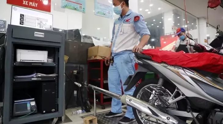 Chốt thời điểm kiểm định khí thải xe máy tại Hà Nội và Tp. Hồ Chí Minh