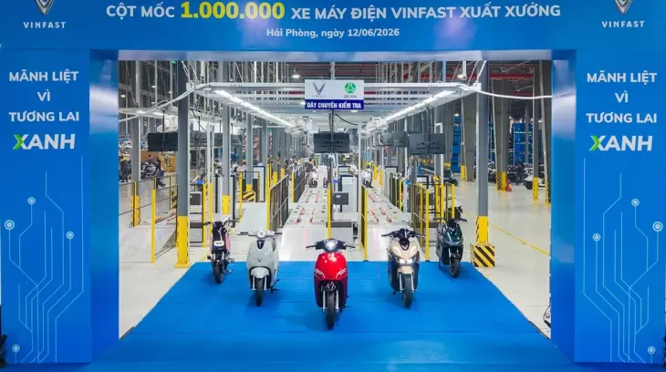 VinFast xuất xưởng chiếc xe máy điện thứ 1 triệu sau 8 năm