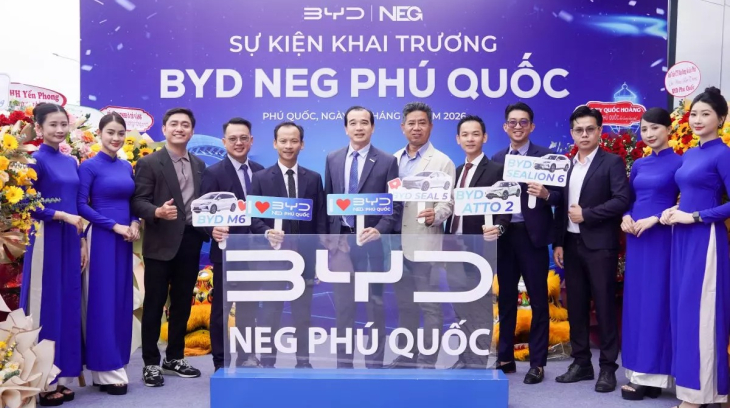 BYD NEG Phú Quốc khai trương showroom chuẩn Quốc tế, thúc đẩy hệ sinh thái giao thông xanh tại đảo ngọc