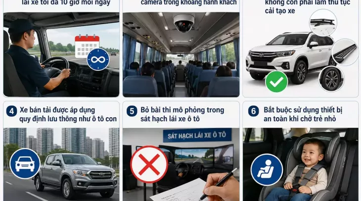 6 quy định mới về giao thông được áp dụng từ ngày 1/7/2026