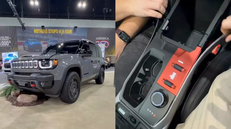 Tiktoker giật tung ốp nội thất của chiếc Jeep Recon tại triển lãm khiến hãng tức giận