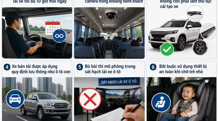 6 quy định mới về giao thông được áp dụng từ ngày 1/7/2026