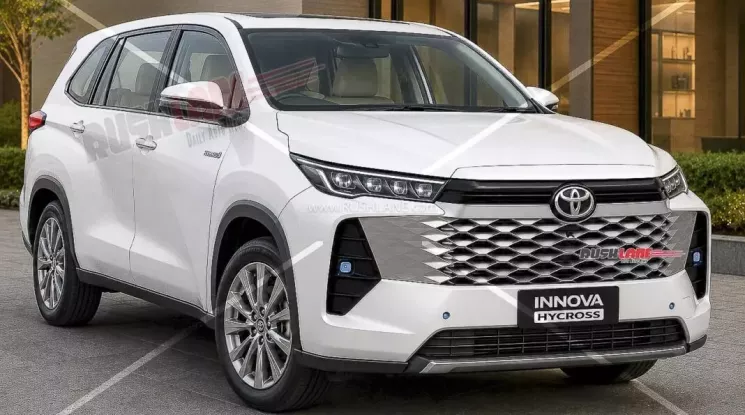 Rò rỉ thiết kế của Toyota Innova Cross 2027 với đầu xe mới mang phong cách Hilux