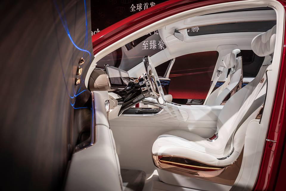 Ghế trước của Vision Mercedes-Maybach Ultimate Luxury