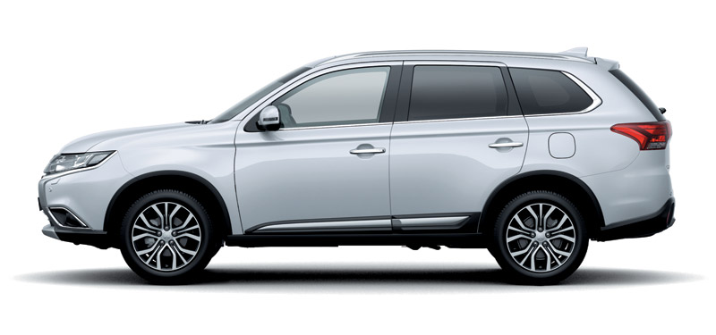 Mẫu Mitsubishi Outlander màu trắng