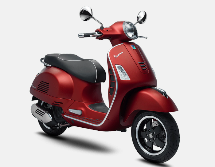 Mẫu Vespa GTS 125 màu đỏ Mẫu Vespa GTS 125 màu đỏ