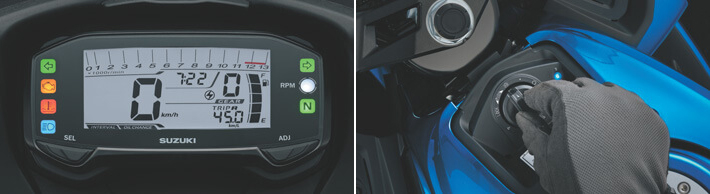 Suzuki GSX-R150 được trang bị ổ khóa thông minh Smart Key