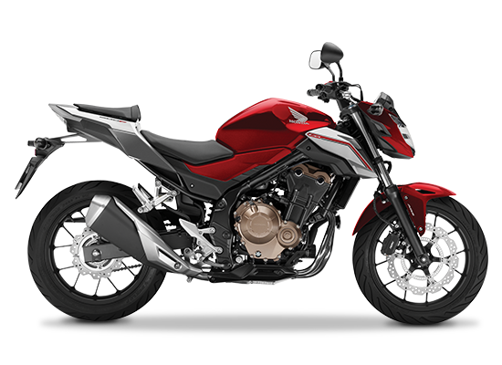 Mẫu Honda CB500F màu đỏ đen