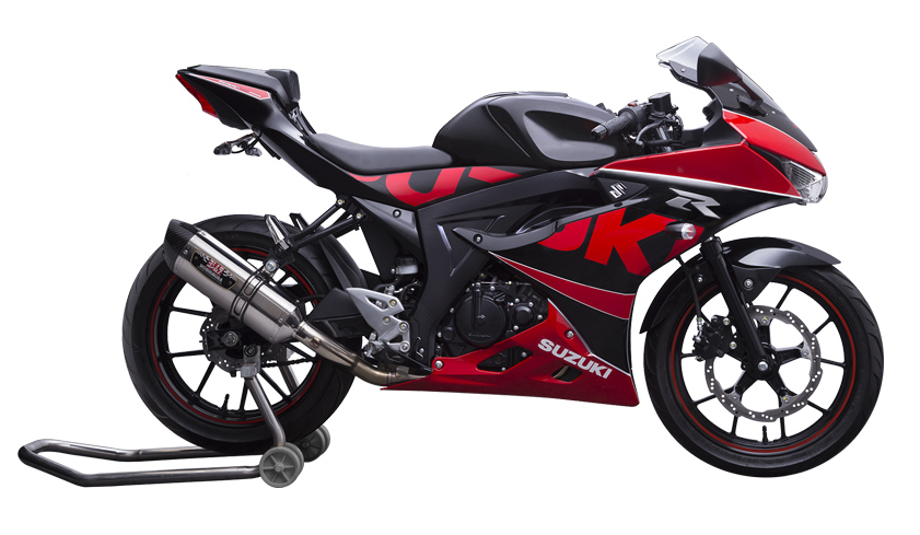 Mẫu Suzuki GSX-R150 màu đỏ đen Mẫu Suzuki GSX-R150 màu đỏ đen