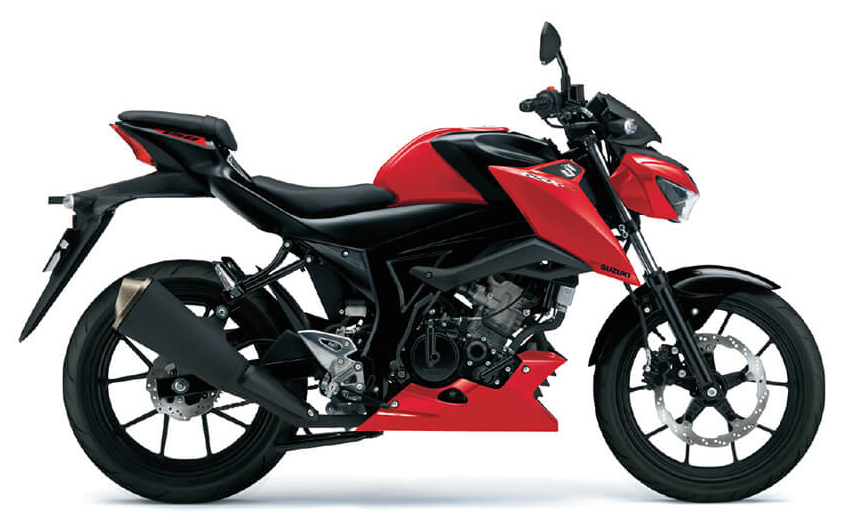 Mẫu Suzuki GSX-S150 màu đỏ đen