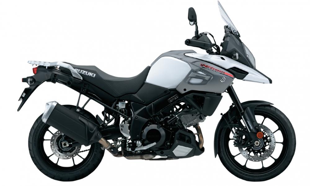 Mẫu Suzuki V-Strom 1000 màu trắng đen Mẫu Suzuki V-Strom 1000 màu trắng đen