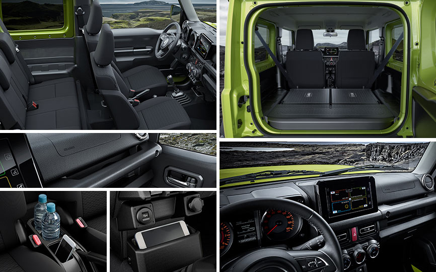 Các trang bị nội thất nổi bật của Suzuki Jimny 2019 Các trang bị nội thất nổi bật của Suzuki Jimny 2019