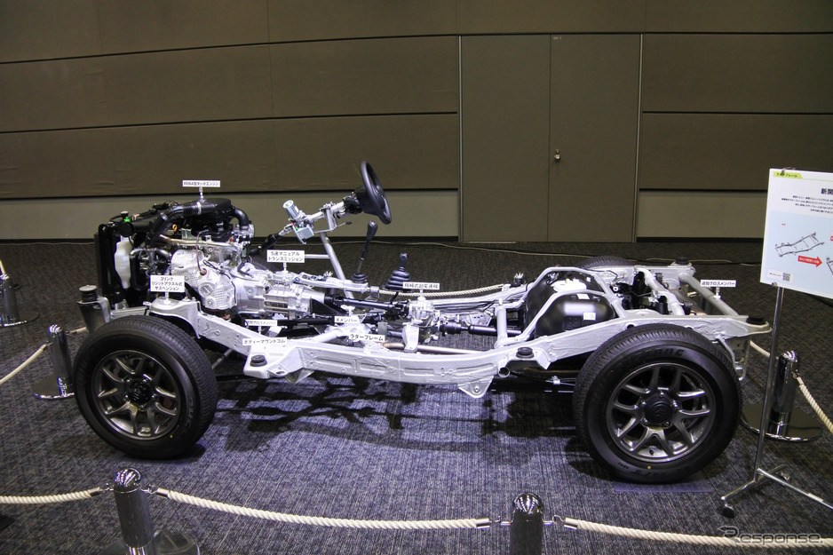 Khung gầm hình thang mới phát triển của Suzuki Jimny 2019  Khung gầm hình thang mới phát triển của Suzuki Jimny 2019