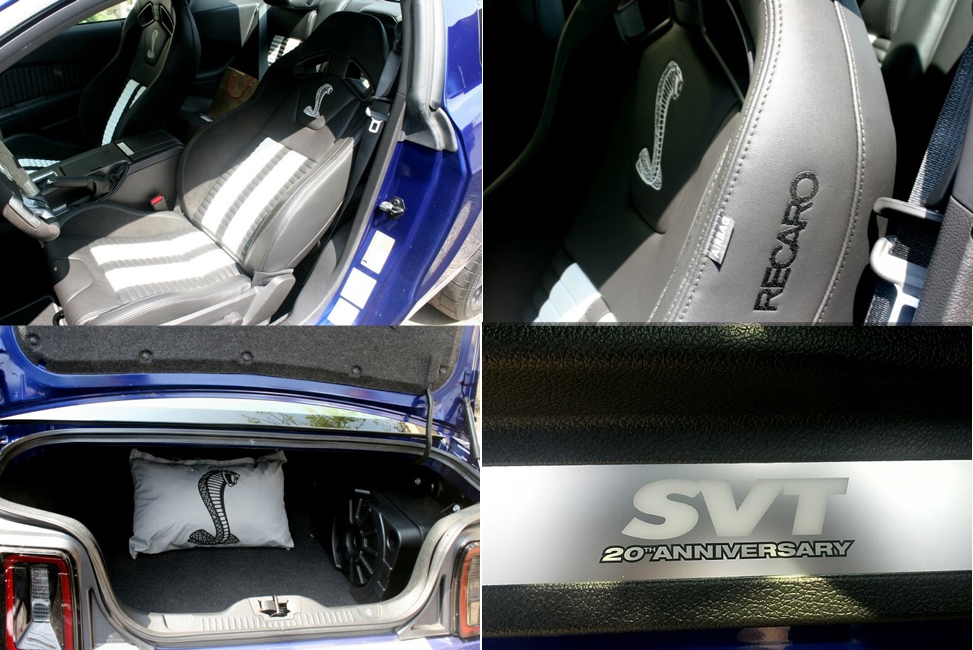 1 số chi tiết nổi bật trong khoang lái của Ford Mustang Shelby GT500