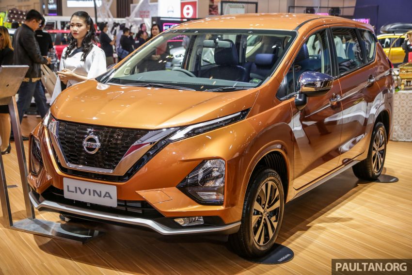 Nissan Livina 2019 được trưng bày trong triển lãm GIIAS 2019