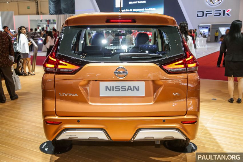 Thiết kế đuôi xe của Nissan Livina 2019 cũng gợi liên tưởng đến Mitsubishi Xpander