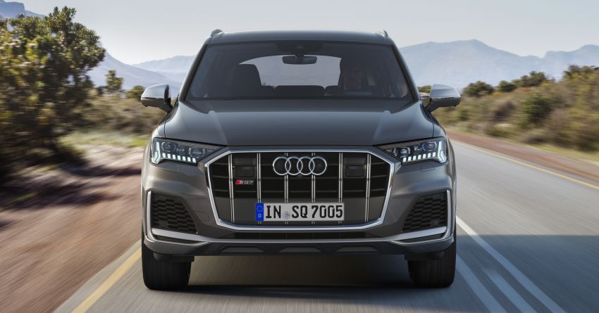Audi SQ7 2020 đi kèm lưới tản nhiệt với nan kép nằm dọc Audi SQ7 2020 đi kèm lưới tản nhiệt với nan kép nằm dọc