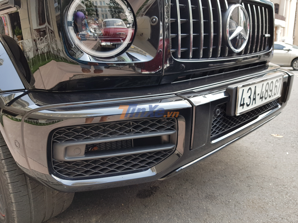 Hốc gió trước của ông vua địa hình Mercedes-AMG G63 Edition 1 cũng thiết kế lại so với bản cũ