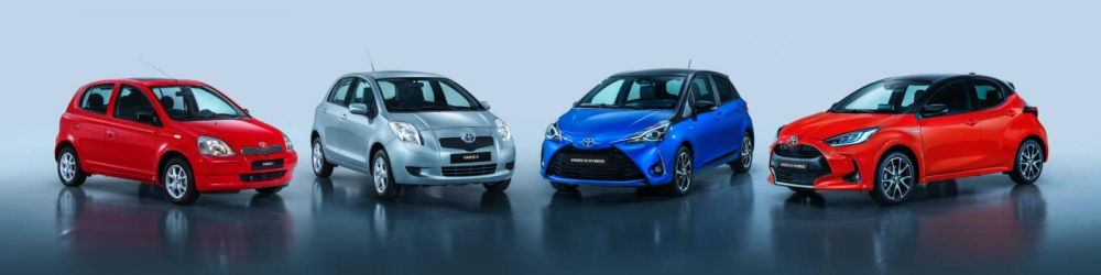 4 thế hệ của Toyota Yaris