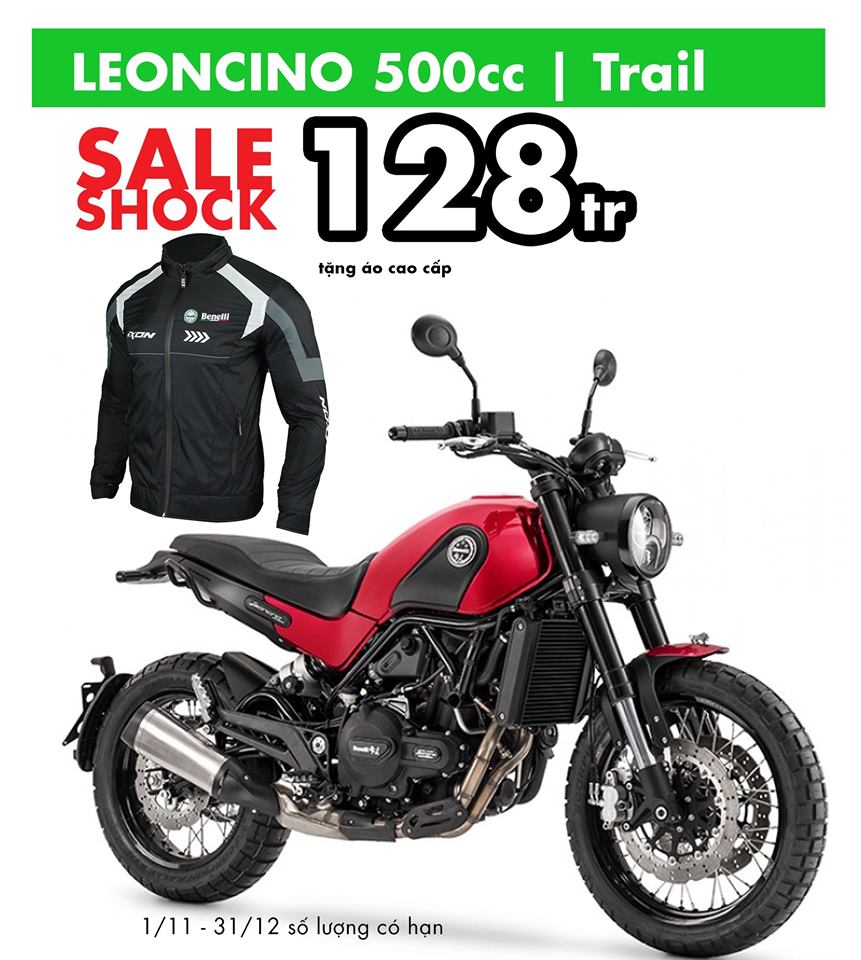 Benelli Leoncino cũng được giảm mạnh trong đợt giảm giá lần này của Benelli Việt Nam Benelli Leoncino cũng được giảm mạnh trong đợt giảm giá lần này của Benelli Việt Nam