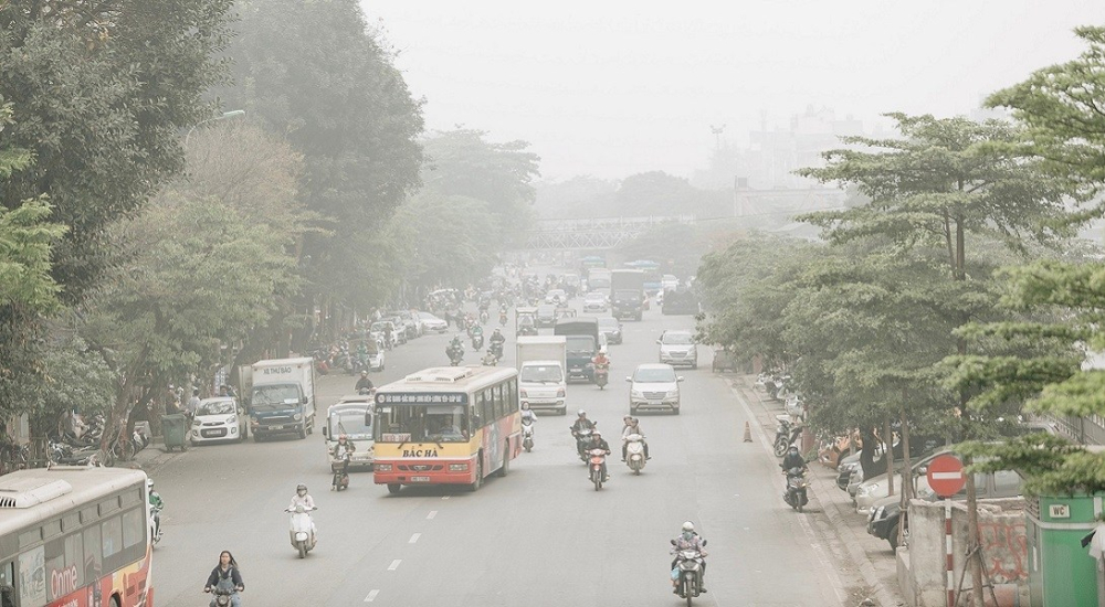 Ô nhiễm không khí nặng nề tại Hà Nội