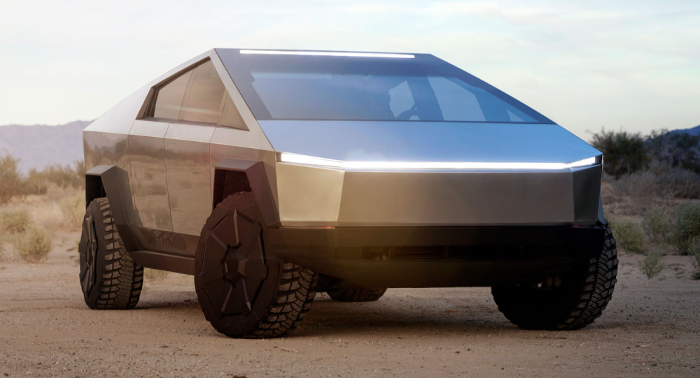 Tesla Cybertruck là một mẫu bán tải điện có thiết kế như xe thám hiểm ngoài hành tinh