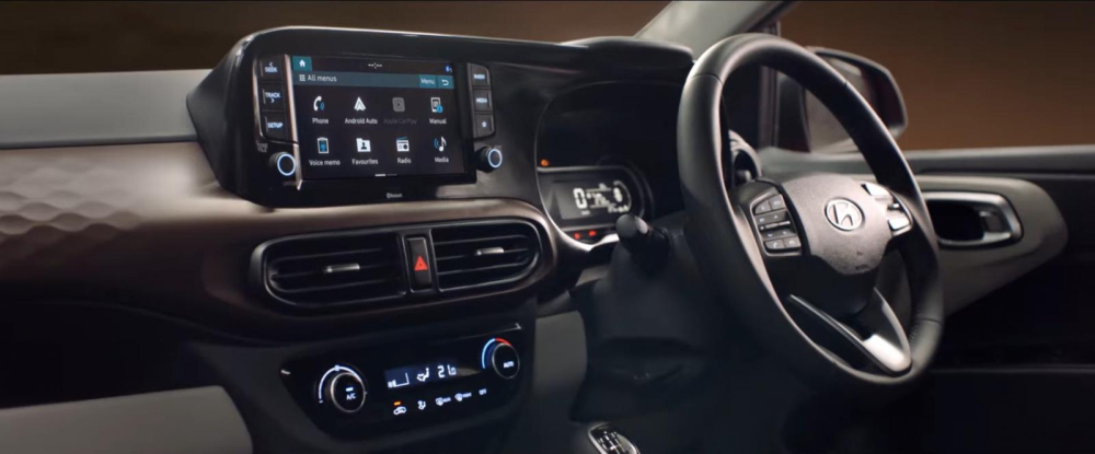 Hyundai Aura 2020 cũng có màn hình thông tin giải trí 8 inch Hyundai Aura 2020 cũng có màn hình thông tin giải trí 8 inch