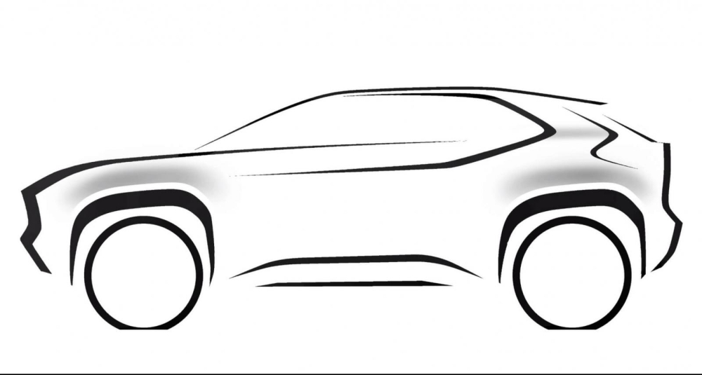Hình ảnh phác họa mẫu SUV cỡ B dựa trên Yaris do hãng Toyota tung ra Hình ảnh phác họa mẫu SUV cỡ B dựa trên Yaris do hãng Toyota tung ra