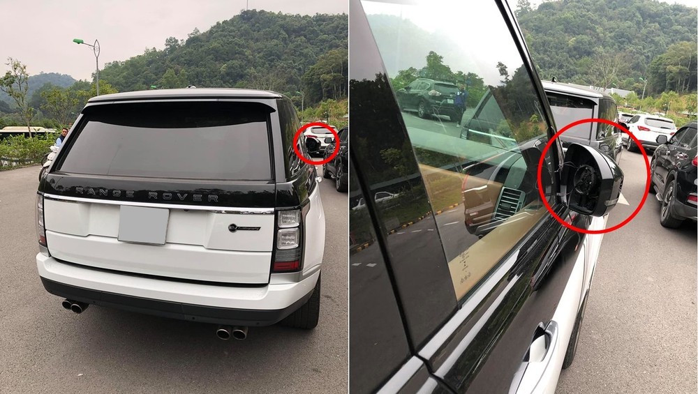 Sững sờ với dàn xe Range Rover hơn 35 tỷ đồng bị kẻ gian vặt mặt gương tại bãi đỗ xe chùa Yên Tử