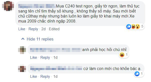  Người dùng chia sẻ về chiếc C240 bị thay máy và nghi ngờ về việc xe gặp thủy kích vào năm 2008