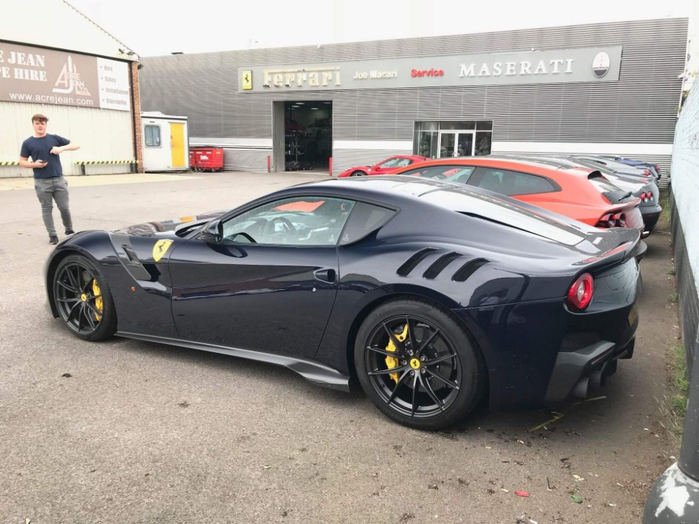 Welcome To March Of The Year Of Rat With The Ferrari F12tdf Supercar That Changed The Paint Color And The Front Bumper Electrodealpro