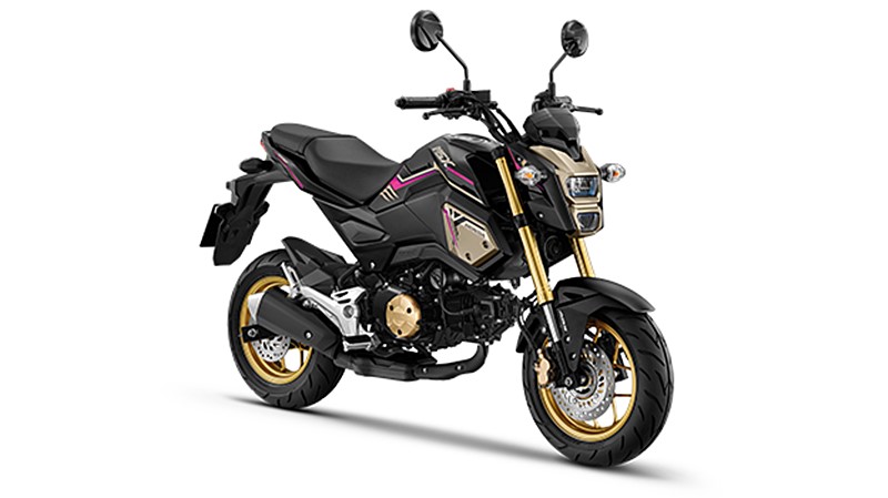 Màu đen, tem hồng mới trên Honda MSX 125 2020