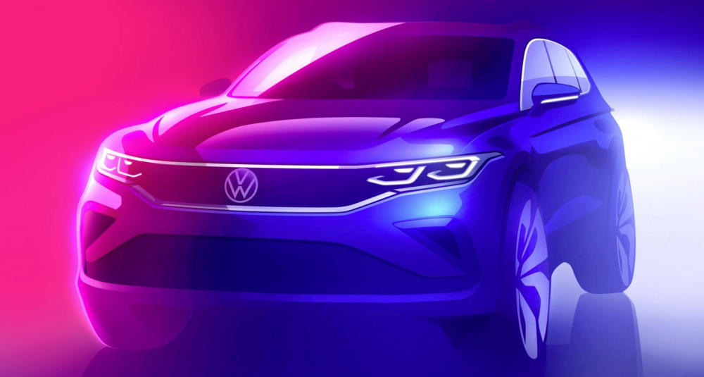Hình ảnh phác họa chính thức của Volkswagen Tiguan 2021 Hình ảnh phác họa chính thức của Volkswagen Tiguan 2021