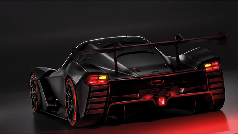 Dàn đuôi có cánh gió thể thao hút mắt của KTM X-bow GTX Dàn đuôi có cánh gió thể thao hút mắt của KTM X-bow GTX