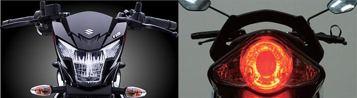 Thiết kế đèn pha và đèn phanh trên Suzuki Raider 150