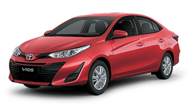 Giá xe Toyota Vios màu đỏ