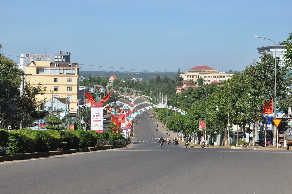Quang cảnh thành phố Gia Nghĩa, tỉnh Đắk Nông