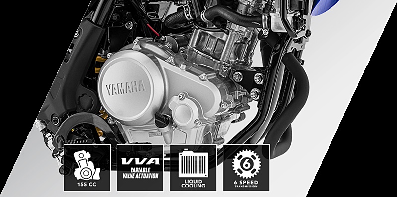 Khối động cơ có VVA, làm mát nước và slipper clutch trên Yamaha WR155 Khối động cơ có VVA, làm mát nước và slipper clutch trên Yamaha WR155