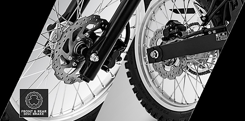 Yamaha WR155 2020 được trang bị phanh đĩa trước sau Yamaha WR155 2020 được trang bị phanh đĩa trước sau