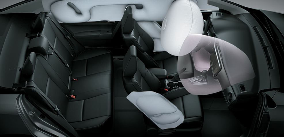 Túi khí trong hệ thống an toàn của xe Toyota Corolla Altis. Túi khí trong hệ thống an toàn của xe Toyota Corolla Altis.