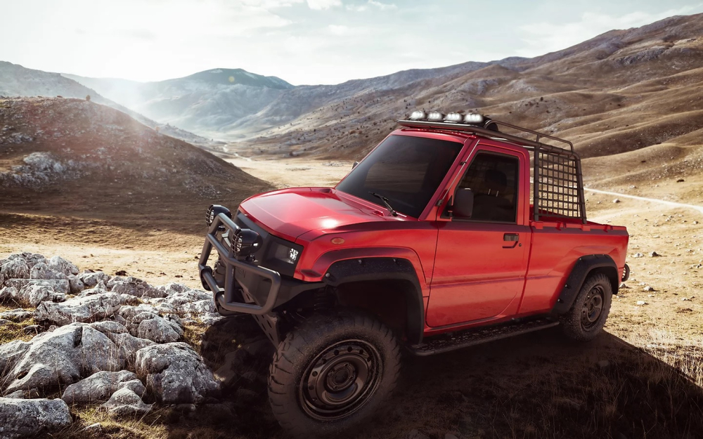 Phiên bản off-road Pickman XR có lắp hai mô tơ và nhiều trang bị thích hợp đi địa hình Phiên bản off-road Pickman XR có lắp hai mô tơ và nhiều trang bị thích hợp đi địa hình