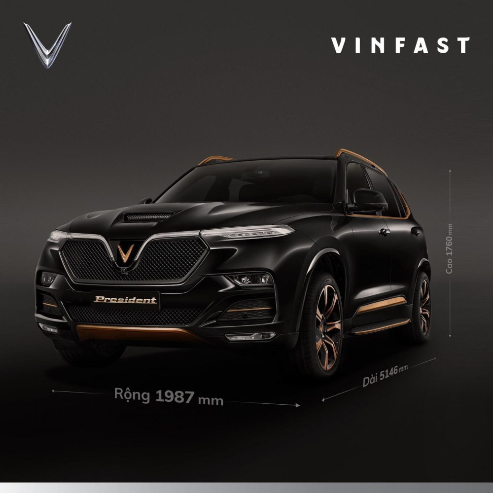 VinFast President được xem là phiên bản hiệu suất cao của VinFast Lux SA2.0 với trục cơ sở được kéo dài VinFast President được xem là phiên bản hiệu suất cao của VinFast Lux SA2.0 với trục cơ sở được kéo dài