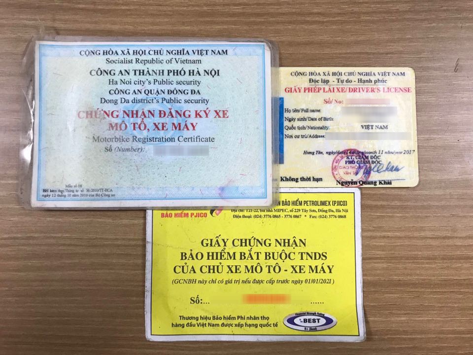 lỗi không mang bảo hiểm xe máy lỗi không mang bảo hiểm xe máy