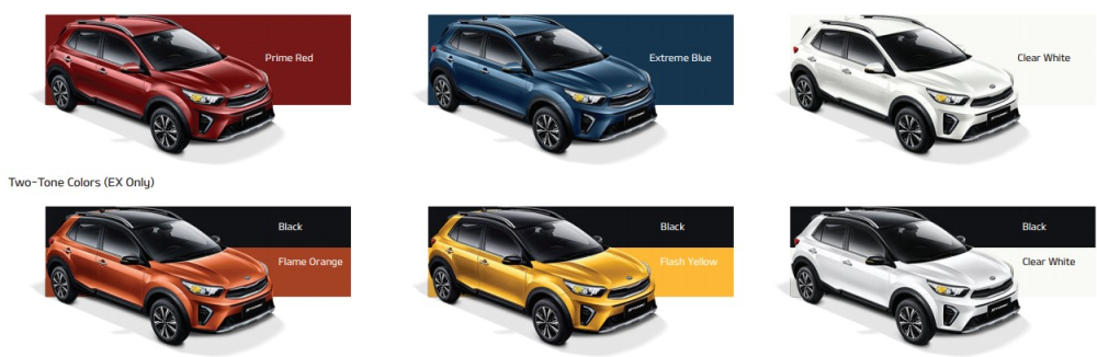 Các tùy chọn màu sơn của Kia Stonic 2021 tại Philippines Các tùy chọn màu sơn của Kia Stonic 2021 tại Philippines