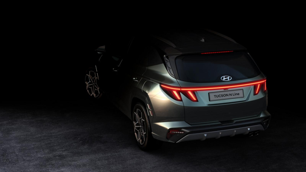 Thiết kế đằng sau của Hyundai Tucson N Line Thiết kế đằng sau của Hyundai Tucson N Line